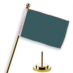 ScotsTee Shop Scottish McLaine of Lochbuie Hunting Ancient Tartan Plaid Desk Flag