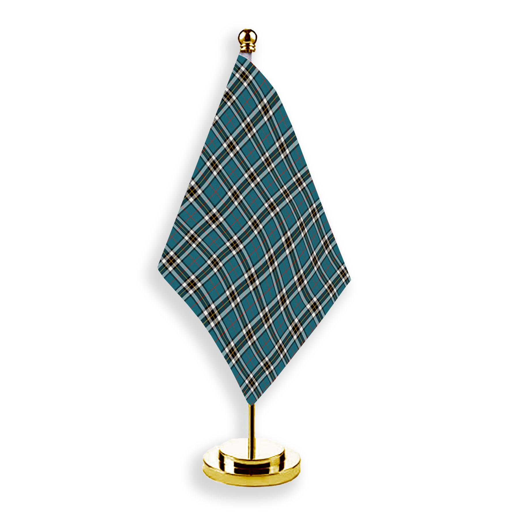 ScotsTee Shop Scottish McTavish Dress Ancient Tartan Plaid Desk Flag