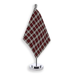ScotsTee Shop Scottish McCandlish Arisaid Red Tartan Plaid Desk Flag