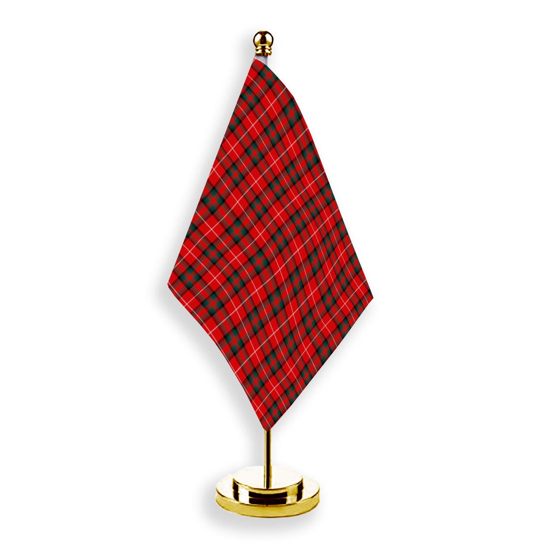ScotsTee Shop Scottish Stuart Of Bute Modern Tartan Plaid Desk Flag