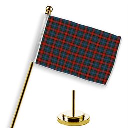 ScotsTee Shop Scottish Teall of Teallach Tartan Plaid Desk Flag