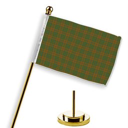 ScotsTee Shop Scottish McAlister of Glenbarr Hunting Modern Tartan Plaid Desk Flag