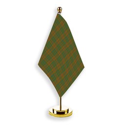 ScotsTee Shop Scottish McAlister of Glenbarr Hunting Modern Tartan Plaid Desk Flag