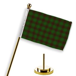 ScotsTee Shop Scottish McAlister of Glenbarr Hunting Tartan Plaid Desk Flag