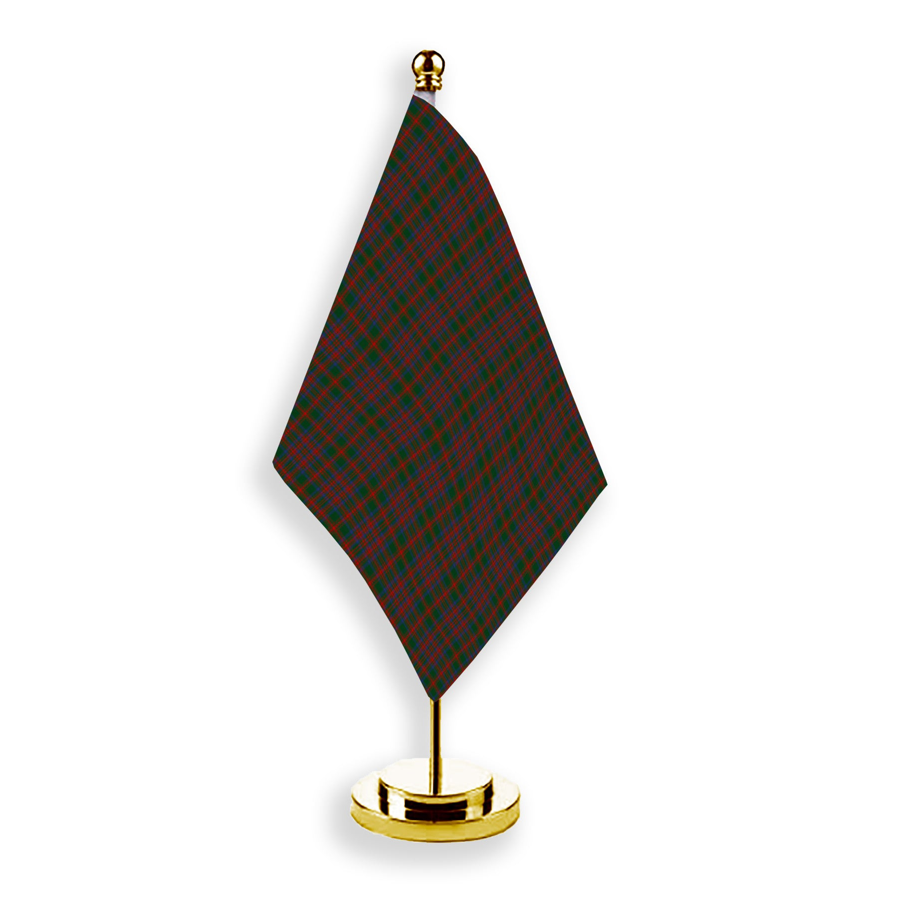 ScotsTee Shop Scottish Matheson Hunting STS incomplete sett Tartan Plaid Desk Flag