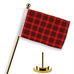 ScotsTee Shop Scottish MacDonald of Ardnamurchan Modern Tartan Plaid Desk Flag