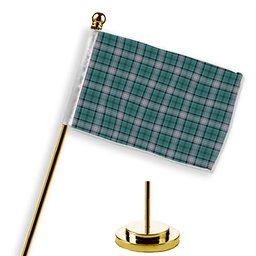 ScotsTee Shop Scottish Kelly of Sleat Hunting Modern Tartan Plaid Desk Flag