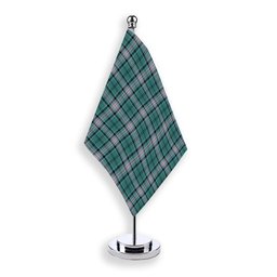 ScotsTee Shop Scottish Kelly of Sleat Hunting Modern Tartan Plaid Desk Flag