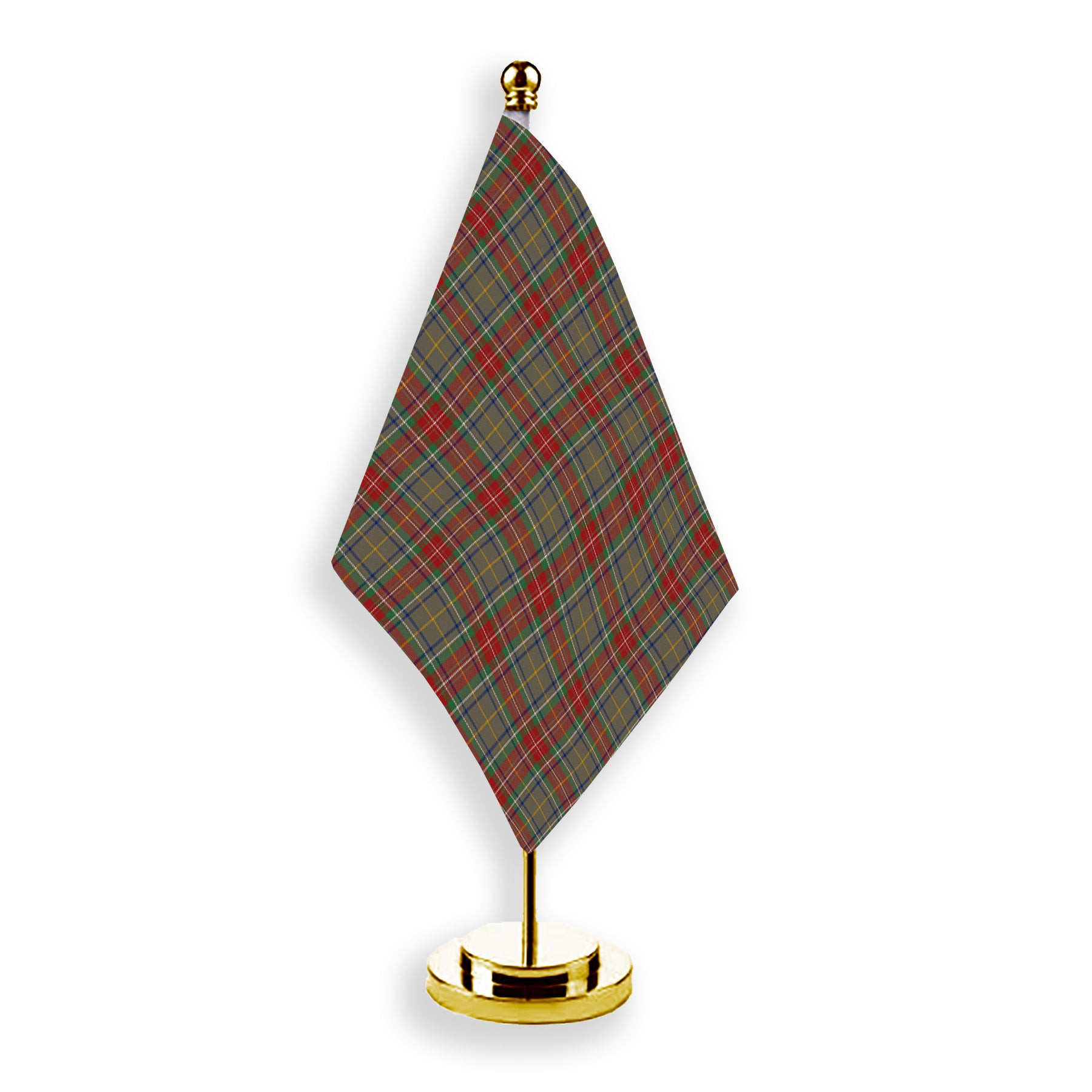ScotsTee Shop Scottish Muirhead Hunting Modern Tartan Plaid Desk Flag