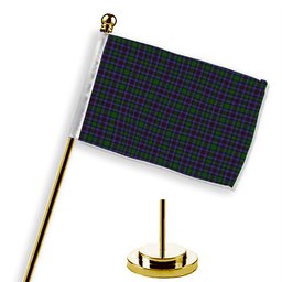 ScotsTee Shop Scottish Hunter of Peebleshire Tartan Plaid Desk Flag