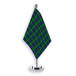 ScotsTee Shop Scottish Graham of Menteith Modern Tartan Plaid Desk Flag