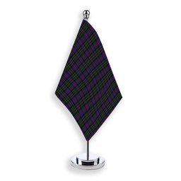 ScotsTee Shop Scottish MacCallum of Berwick Tartan Plaid Desk Flag