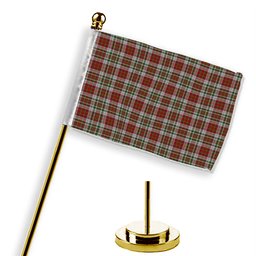 ScotsTee Shop Scottish McAlister Dress Tartan Plaid Desk Flag