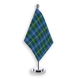 ScotsTee Shop Scottish Shaw of Carolina Ancient Tartan Plaid Desk Flag