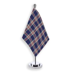 ScotsTee Shop Scottish Stewart of Appin Hunting Dress Tartan Plaid Desk Flag