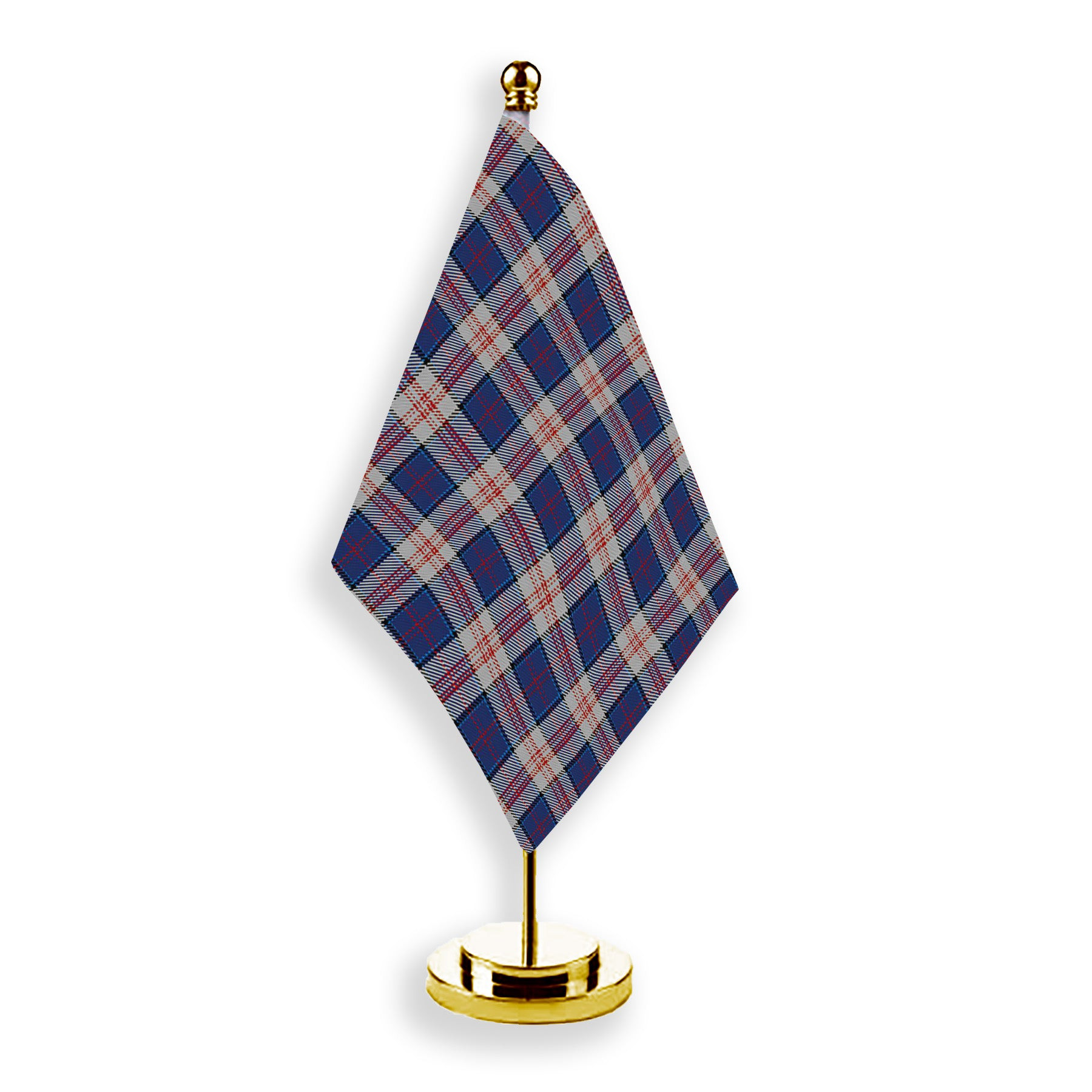 ScotsTee Shop Scottish Stewart of Appin Hunting Dress Tartan Plaid Desk Flag