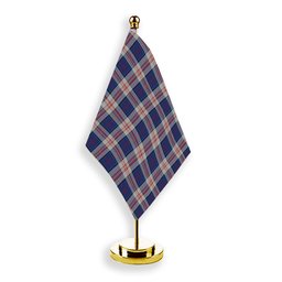 ScotsTee Shop Scottish Stewart of Appin Hunting Dress Tartan Plaid Desk Flag