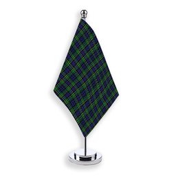 ScotsTee Shop Scottish Hogarth of Firhill Tartan Plaid Desk Flag