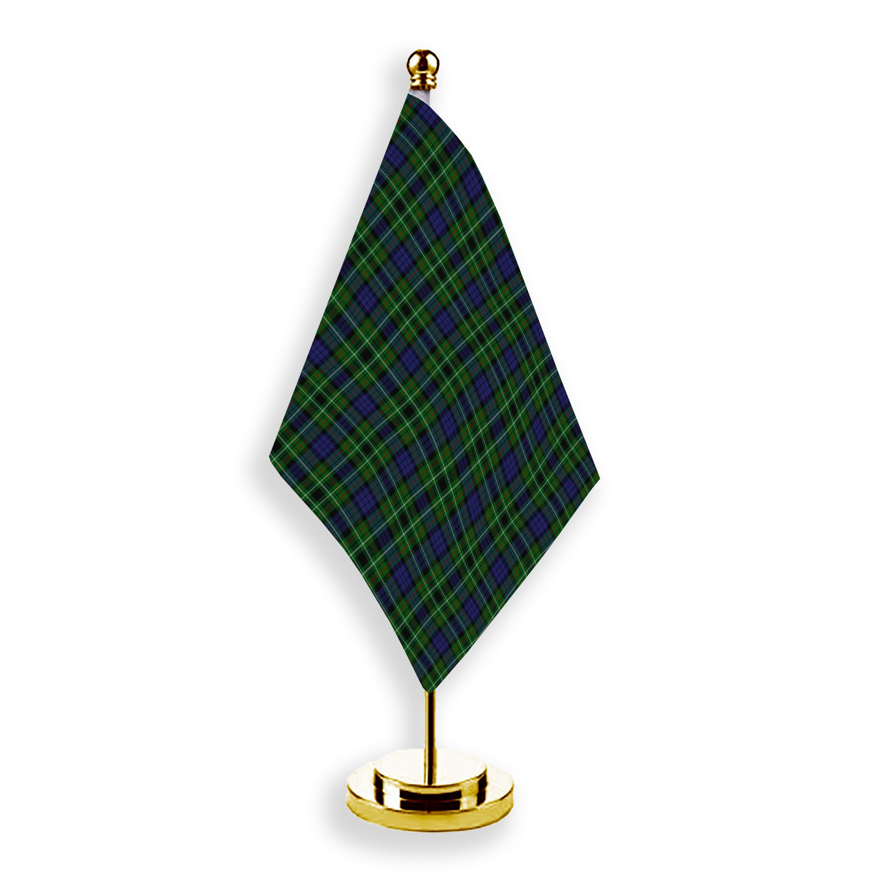 ScotsTee Shop Scottish Lloyd of Dolobran Tartan Plaid Desk Flag