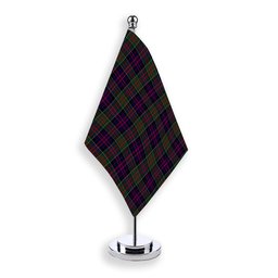 ScotsTee Shop Scottish McDonald of Clan Ranald Tartan Plaid Desk Flag