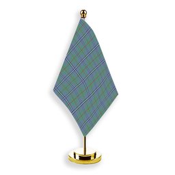 ScotsTee Shop Scottish Irvine of Glentulchan Ancient Tartan Plaid Desk Flag