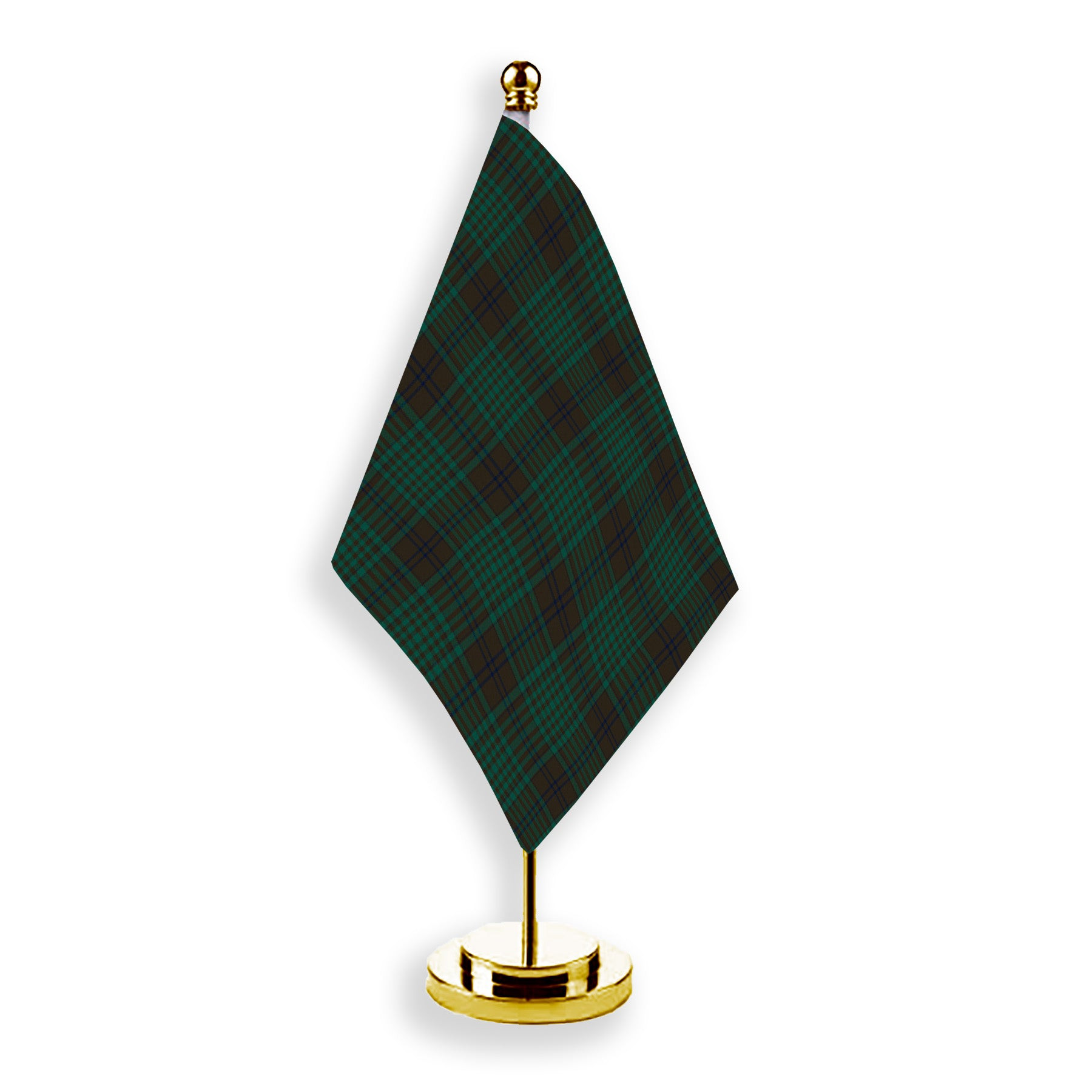 ScotsTee Shop Scottish McGillivray Hunting Modern Tartan Plaid Desk Flag
