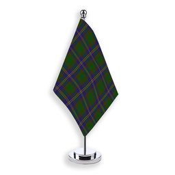 ScotsTee Shop Scottish Strange of Balkaskie Tartan Plaid Desk Flag