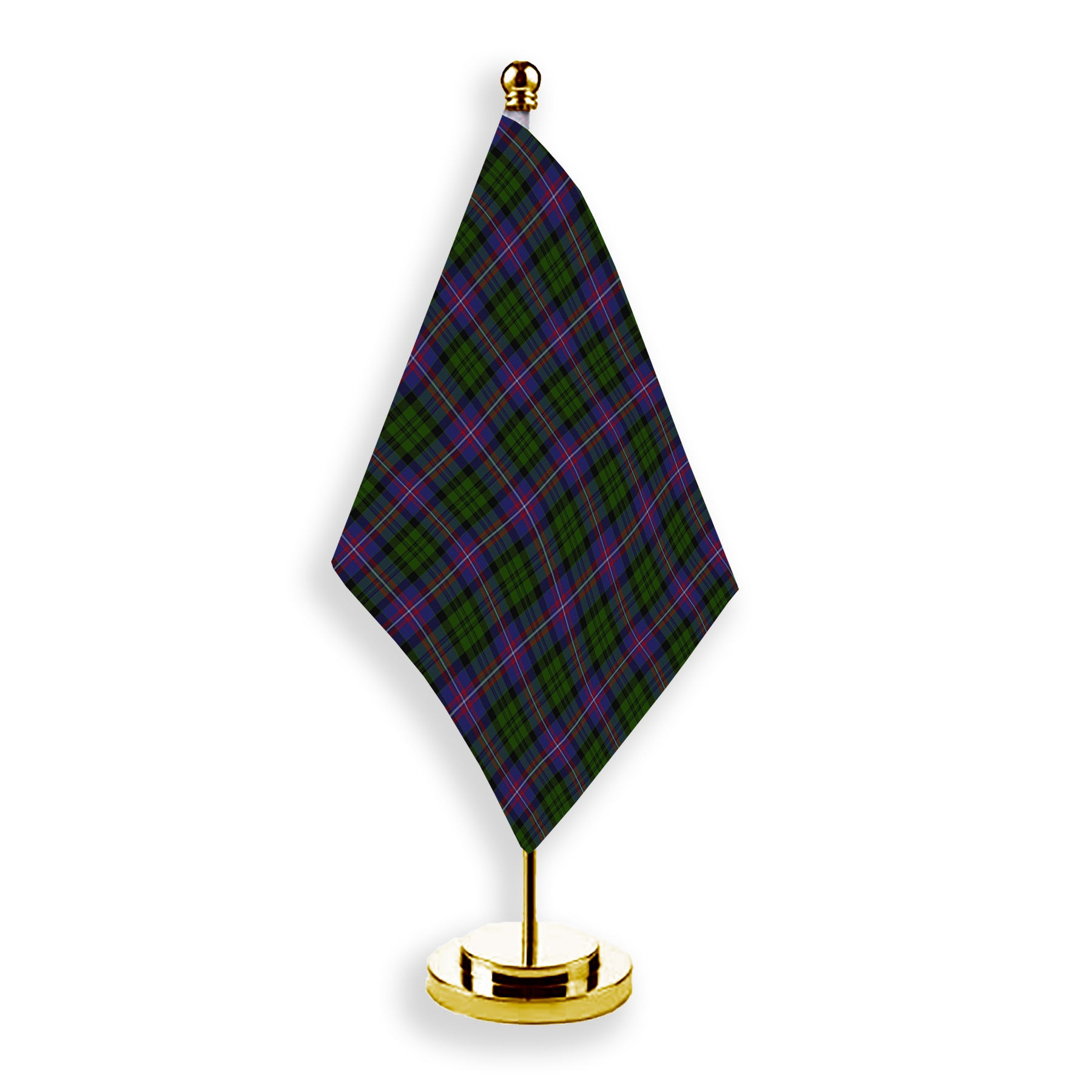ScotsTee Shop Scottish MacNeil of Colonsay 2 Tartan Plaid Desk Flag