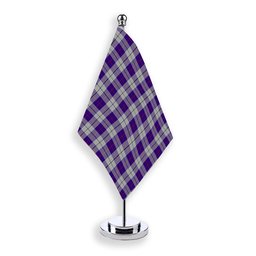 ScotsTee Shop Scottish MacRae Dress Purple 1 Tartan Plaid Desk Flag