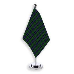 ScotsTee Shop Scottish Ogilvie of Inverarity VS 2 Tartan Plaid Desk Flag