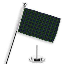 ScotsTee Shop Scottish Ogilvie of Inverarity VS 2 Tartan Plaid Desk Flag