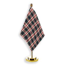 ScotsTee Shop Scottish Robertson Dress Modern Tartan Plaid Desk Flag