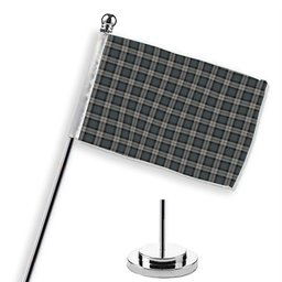 ScotsTee Shop Scottish McCandlish Dress Grey Tartan Plaid Desk Flag
