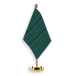 ScotsTee Shop Scottish Hope Vere Ancient Clan Tartan Plaid Desk Flag