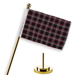 ScotsTee Shop Scottish Lindsay Hunting Modern Tartan Plaid Desk Flag