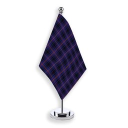 ScotsTee Shop Scottish MacIver of Strome Tartan Plaid Desk Flag