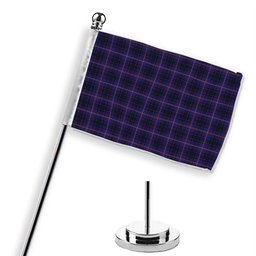 ScotsTee Shop Scottish MacIver of Strome Tartan Plaid Desk Flag