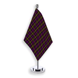 ScotsTee Shop Scottish MacDonell Of Glengarry Modern Tartan Plaid Desk Flag