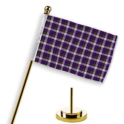 ScotsTee Shop Scottish MacDonald Dress Modern SC Tartan Plaid Desk Flag