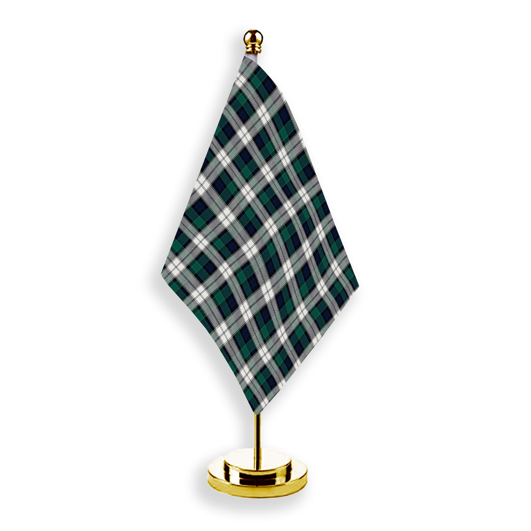 ScotsTee Shop Scottish Graham Dress Modern Tartan Plaid Desk Flag