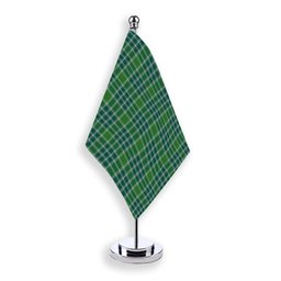 ScotsTee Shop Scottish McDonald Lord of the Isles Hunting Ancient Tartan Plaid Desk Flag