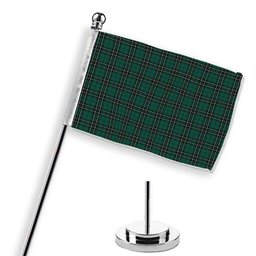 ScotsTee Shop Scottish McLean of Duart Hunting Modern Tartan Plaid Desk Flag