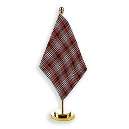 ScotsTee Shop Scottish Little of Morton Rigg Ancient Tartan Plaid Desk Flag