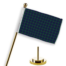 ScotsTee Shop Scottish Graham of Menteith Tartan Plaid Desk Flag