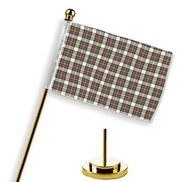 ScotsTee Shop Scottish Stewart Dress Modern SC Tartan Plaid Desk Flag