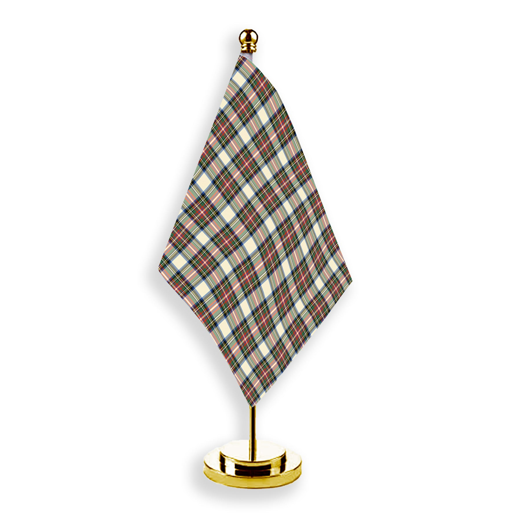 ScotsTee Shop Scottish Stewart Dress Modern SC Tartan Plaid Desk Flag
