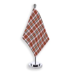 ScotsTee Shop Scottish McAlister Dress Modern Tartan Plaid Desk Flag