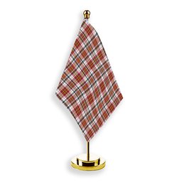 ScotsTee Shop Scottish McAlister Dress Modern Tartan Plaid Desk Flag