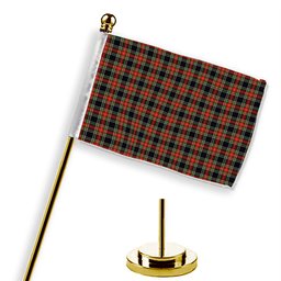 ScotsTee Shop Scottish Stewart High Stewards (Stewart Black) Tartan Plaid Desk Flag