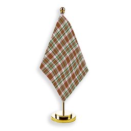 ScotsTee Shop Scottish MacAlister Dress Ancient Tartan Plaid Desk Flag